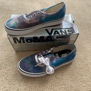 Vans X MoMa Claude Monet Era sneakers in blue